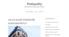 Desktop Screenshot of proequality.cz