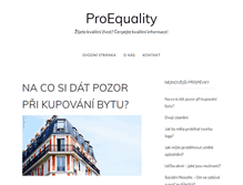 Tablet Screenshot of proequality.cz